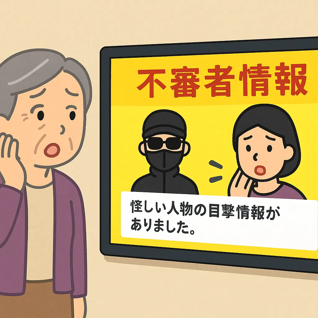 不審者情報サイネージ